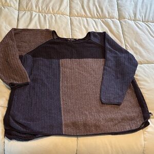 NIC+ZOE Textured Black Sweater